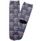 Western Ranch Adult Crew Socks - Single Pair - Front and Back