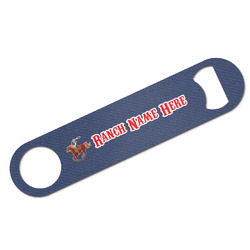 Western Ranch Bar Bottle Opener w/ Name or Text