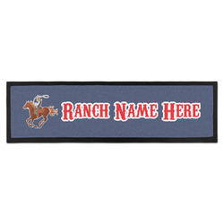 Western Ranch Bar Mat - Large (Personalized)