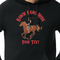 Western Ranch Black Hoodie on Model - CloseUp