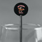 Western Ranch Black Plastic 5.5" Stir Stick - Round - Main