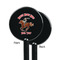 Western Ranch Black Plastic 5.5" Stir Stick - Single Sided - Round - Front & Back