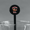 Western Ranch Black Plastic 7" Stir Stick - Round - Main