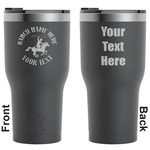 Western Ranch RTIC Tumbler - Black - Engraved Front & Back (Personalized)