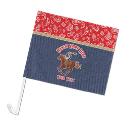 Western Ranch Car Flag (Personalized)