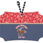 Western Ranch Rear View Mirror Ornament (Personalized)