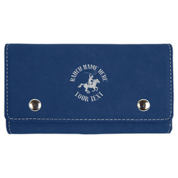 Western Ranch Cards & Dice Set - Navy Blue (Personalized)