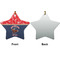 Western Ranch Ceramic Flat Ornament - Star Front & Back (APPROVAL)