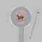 Western Ranch Clear Plastic 7" Stir Stick - Round - Closeup