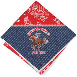 Western Ranch Cloth Napkin w/ Name or Text