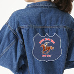 Western Ranch Twill Iron On Patch - Custom Shape - 2XL - Set of 4 (Personalized)