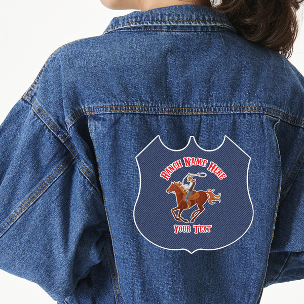 Custom Western Ranch Twill Iron On Patch - Custom Shape - 2XL - Set of 4 (Personalized)