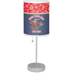 Western Ranch 7" Drum Lamp with Shade Polyester (Personalized)
