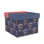 Western Ranch Gift Box with Lid - Canvas Wrapped - Medium (Personalized)