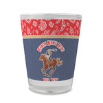 Western Ranch Glass Shot Glass - 1.5 oz - Single (Personalized)