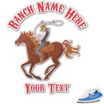 Western Ranch Graphic Iron On Transfer (Personalized)