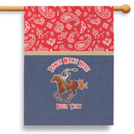 Western Ranch 28" House Flag - Single Sided (Personalized)