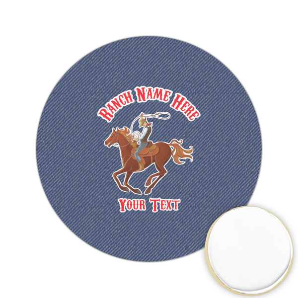 Custom Western Ranch Printed Cookie Topper - 2.15" (Personalized)