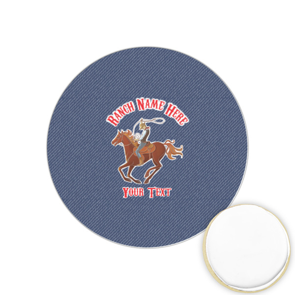 Custom Western Ranch Printed Cookie Topper - 1.25" (Personalized)