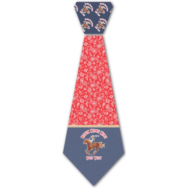 Custom Western Ranch Iron On Tie (Personalized)