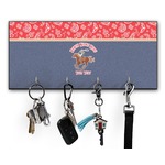 Western Ranch Key Hanger w/ 4 Hooks w/ Graphics and Text