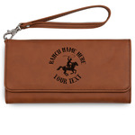 Western Ranch Ladies Leatherette Wallet - Laser Engraved - Rawhide (Personalized)