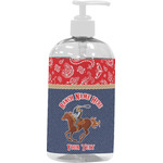 Western Ranch Plastic Soap / Lotion Dispenser (16 oz - Large - White) (Personalized)