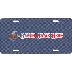 Western Ranch Front License Plate (Personalized)