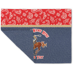 Western Ranch Double-Sided Linen Placemat - Single w/ Name or Text