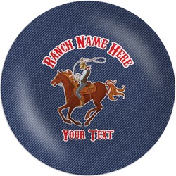 Western Ranch Melamine Plate (Personalized)