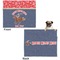 Western Ranch Microfleece Dog Blanket - Large- Front & Back