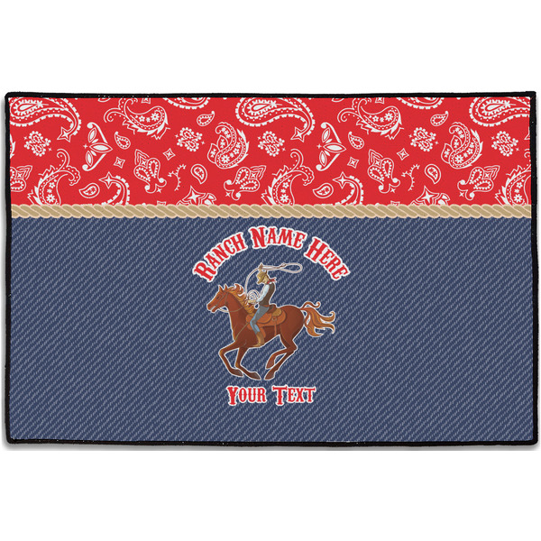 Custom Western Ranch Door Mat - 36"x24" (Personalized)