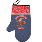 Western Ranch Left Oven Mitt (Personalized)