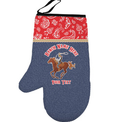 Western Ranch Left Oven Mitt (Personalized)