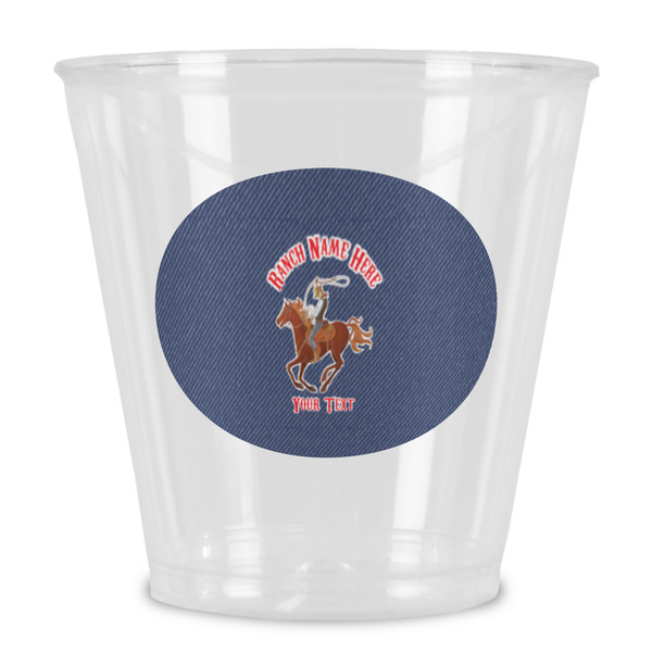 Custom Western Ranch Plastic Shot Glass (Personalized)