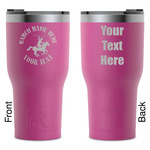 Western Ranch RTIC Tumbler - Magenta - Laser Engraved - Double-Sided (Personalized)