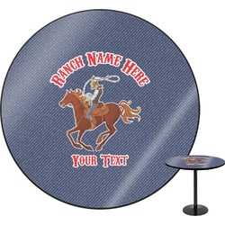 Western Ranch Round Table - 30" (Personalized)