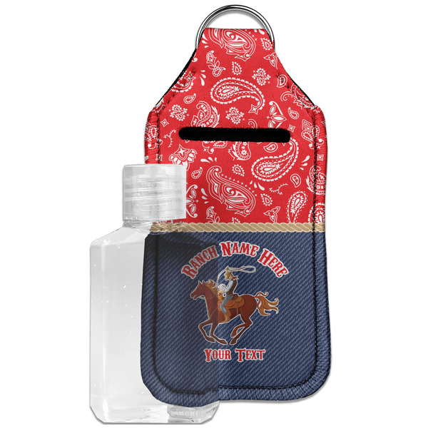 Custom Western Ranch Hand Sanitizer & Keychain Holder - Large (Personalized)