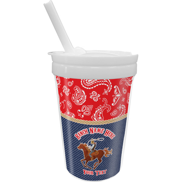 Custom Western Ranch Sippy Cup with Straw (Personalized)