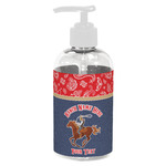 Western Ranch Plastic Soap / Lotion Dispenser (8 oz - Small - White) (Personalized)