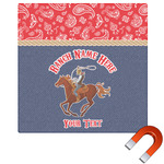 Western Ranch Square Car Magnet - 10" (Personalized)