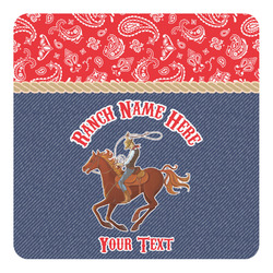 Western Ranch Square Decal - XLarge (Personalized)