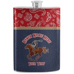 Western Ranch Stainless Steel Flask (Personalized)