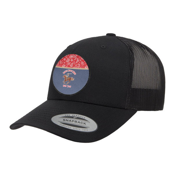 Custom Western Ranch Trucker Hat - Black (Personalized)