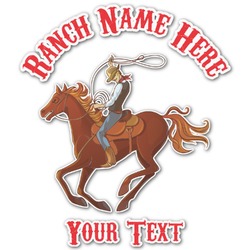 Western Ranch Graphic Decal - Small (Personalized)