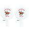 Western Ranch White Plastic 7" Stir Stick - Double Sided - Round - Front & Back