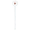 Western Ranch White Plastic 7" Stir Stick - Round - Single Stick