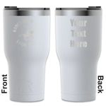 Western Ranch RTIC Tumbler - White - Engraved Front & Back (Personalized)