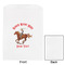 Western Ranch White Treat Bag - Front & Back View