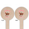 Western Ranch Wooden 6" Food Pick - Round - Double Sided - Front & Back